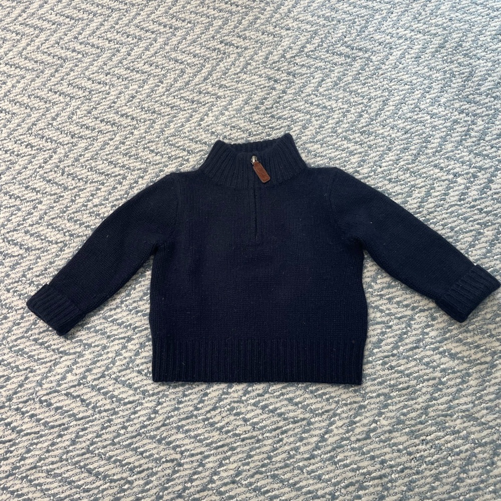 Ralph Lauren Polo Navy Cashmere sweater.  Boys 9months.